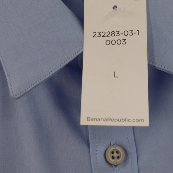 NWT Banana Republic Shirt Mens Large Short Sleeve Hot Utility Button Up Pockets - Picture 4 of 15